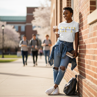 Sigma Gamma Rho Greek Type Cotton Tee
