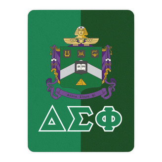 Printify Delta Sigma Phi Two Tone Sherpa Blanket
