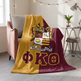 Phi Kappa Theta Two Tone Sherpa Blanket