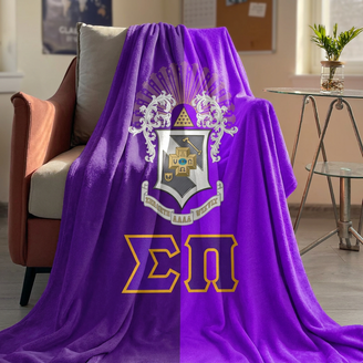 Sigma Pi Two Tone Sherpa Blanket