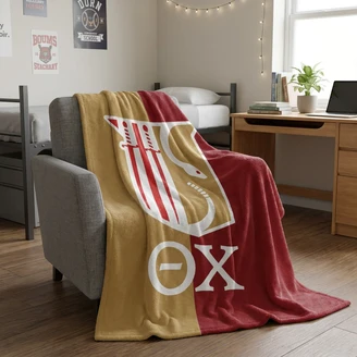 Theta Chi Two Tone Sherpa Blanket