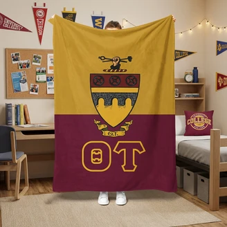 Theta Tau Two Tone Sherpa Blanket