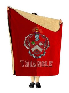 Printify Triangle Two Tone Sherpa Blanket 