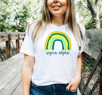 Sigma Alpha Rainbow Tees