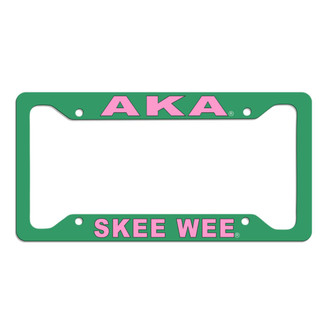 Printify Alpha Kappa Alpha Skee Wee License Plate Frames 