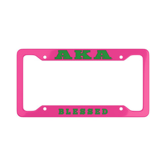 Alpha Kappa Alpha Blessed License Plate Frames