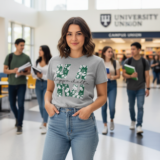 Kappa Delta Floral Big Lettered T-Shirts