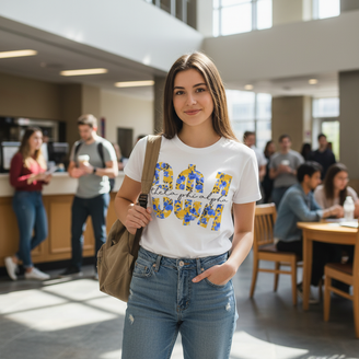 Theta Phi Alpha Floral Big Lettered T-Shirts