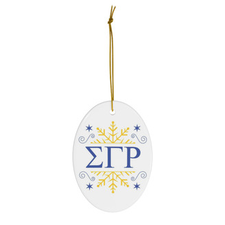 Sigma Gamma Rho Holiday Color Snowflake Christmas Ornaments