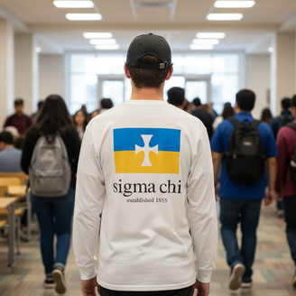 Sigma Chi Flag Long Sleeve T-Shirt