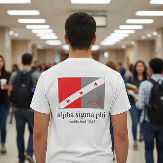 Alpha Sigma Phi Flag T-shirts