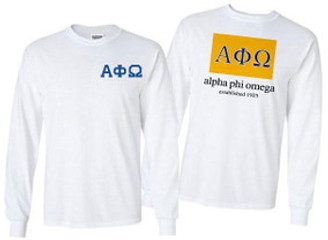 Alpha Phi Omega Flag Long Sleeve T-Shirt