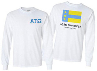 Alpha Tau Omega Flag Long Sleeve T-Shirt