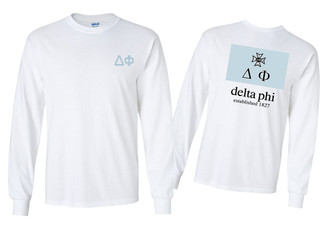 Delta Phi Flag Long Sleeve T-Shirt