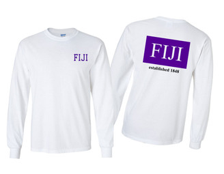 FIJI Fraternity - Phi Gamma Delta Flag Long Sleeve T-Shirt
