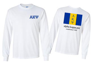 Alpha Kappa Psi Flag Long Sleeve T-Shirt