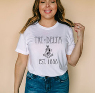 Delta Delta Delta Rocker T-Shirts