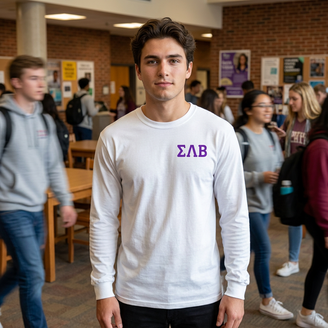 Sigma Lambda Beta Flag Long Sleeve T-Shirt