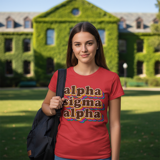 Alpha Sigma Alpha Retro Maya Tees