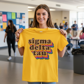 Sigma Delta Tau Retro Maya Tees