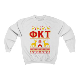 Phi Kappa Tau Ugly Christmas Sweater Crewneck Sweatshirts