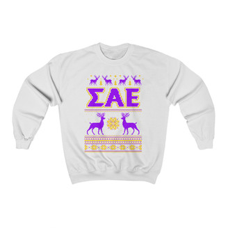 Sigma Alpha Epsilon Ugly Christmas Sweater Crewneck Sweatshirts