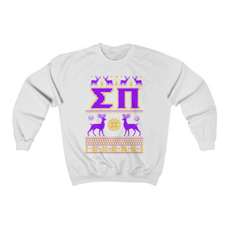 Sigma Pi Ugly Christmas Sweater Crewneck Sweatshirts