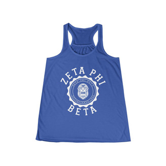 Printify Zeta Phi Beta Crest Racerback Tank 