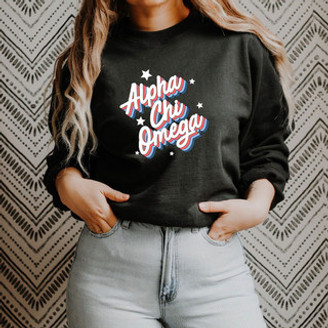 Alpha Chi Omega Flashback Crewneck Sweatshirt