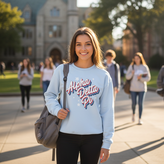 Alpha Delta Pi Flashback Crewneck Sweatshirt