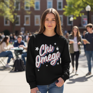 Chi Omega Flashback Crewneck Sweatshirt