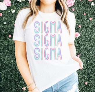 Sigma Sigma Sigma Tinsel Tees