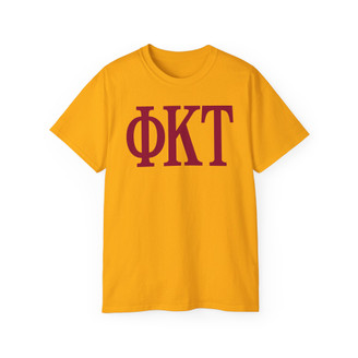 PHI KAPPA TAU LETTERED TEE - $24.95