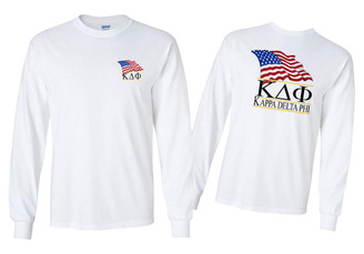 Greekgear Kappa Delta Phi Patriot Long Sleeve T-Shirts 