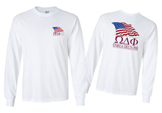 Omega Delta Phi Patriot Long Sleeve T-Shirts