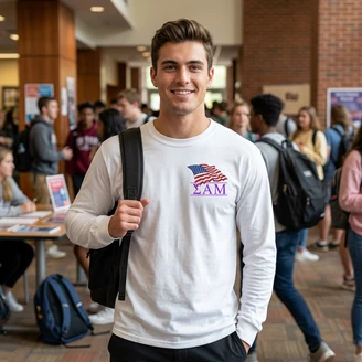 Sigma Alpha Mu Patriot Long Sleeve T-Shirts