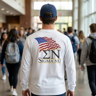 Sigma Nu Patriot Long Sleeve T-Shirts