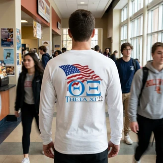 Theta Xi Patriot Long Sleeve T-Shirts