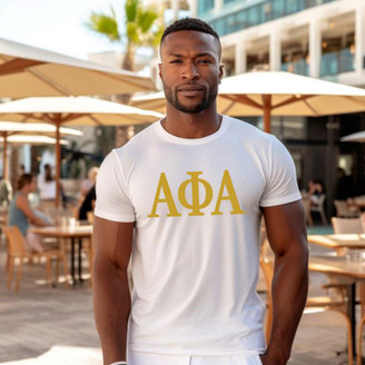 Printify ALPHA PHI ALPHA LETTERED TEE - $24.95 