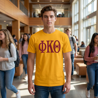 PHI KAPPA THETA LETTERED TEE - $24.95