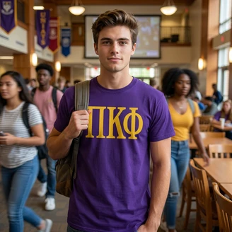 PI KAPPA PHI LETTERED TEE - $24.95