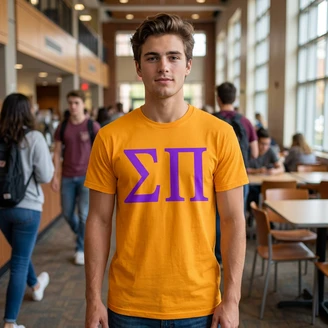SIGMA PI LETTERED TEE - $24.95