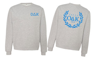 Printify Omicron Delta Kappa World Famous Crest - Shield Crewneck Sweatshirts 