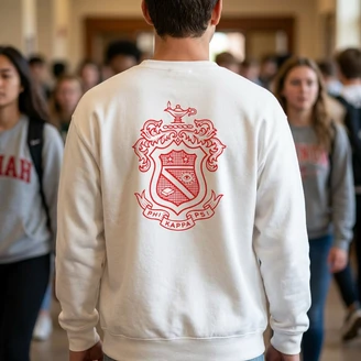 Phi Kappa Psi World Famous Crest - Shield Crewneck Sweatshirts