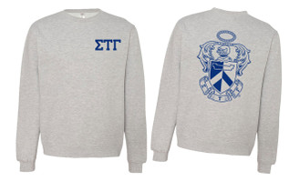 Sigma Tau Gamma World Famous Crest - Shield Crewneck Sweatshirts