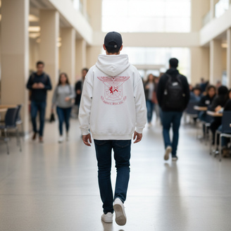 Delta Kappa Epsilon World Famous Crest - Shield Hooded Sweatshirt