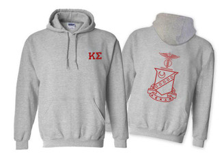 Printify Kappa Sigma World Famous Crest - Shield Hooded Sweatshirt 