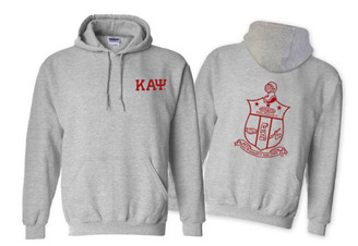 Printify Kappa Alpha Psi World Famous Crest - Shield Hooded Sweatshirts 