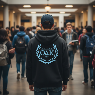 Omicron Delta Kappa World Famous Crest - Shield Hooded Sweatshirts
