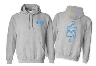 Phi Beta Kappa World Famous Crest - Shield Hooded Sweatshirts